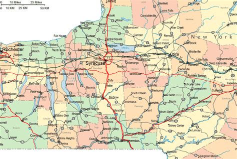 map of central new york state.